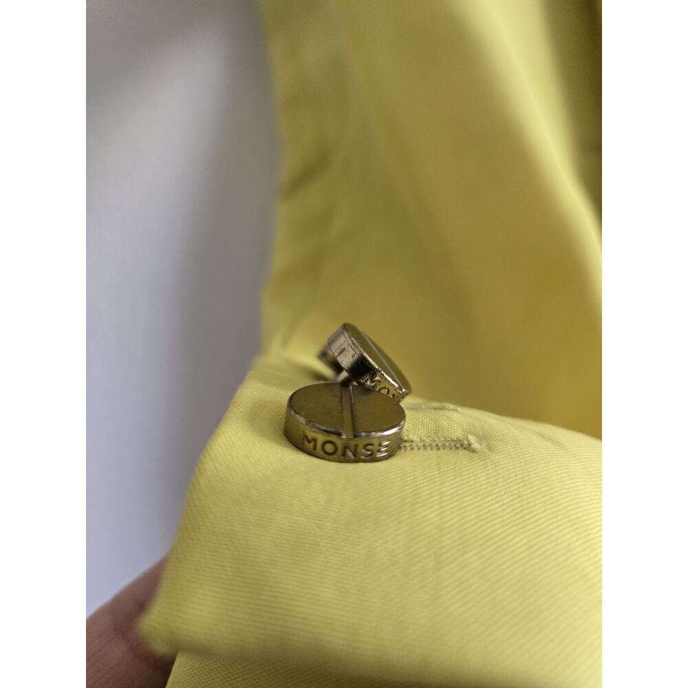 Monse Womens Oversized Wool Blazer Coat Jacket Lemon Yellow Sz 8 Business Event - Picture 8 of 13